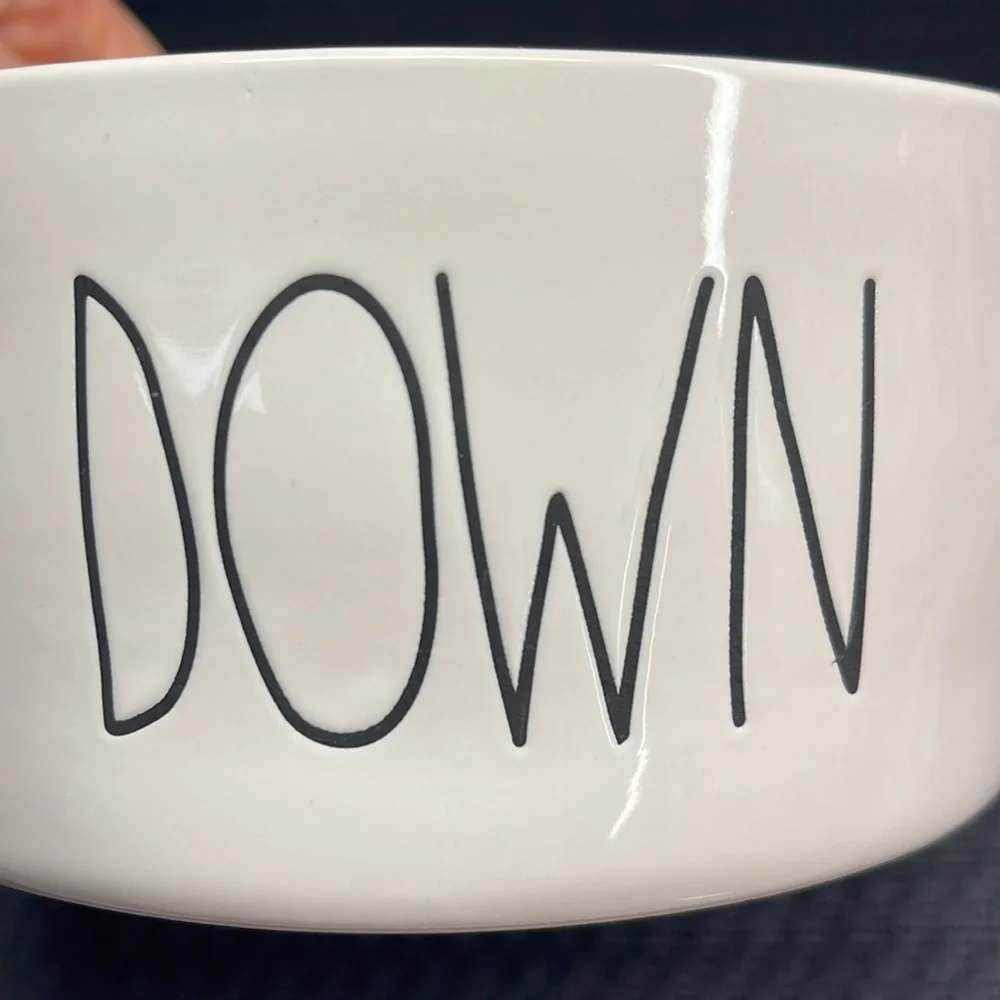 Rae Dunn Dog Bowl Chow Down Puppy Food Dish Pets